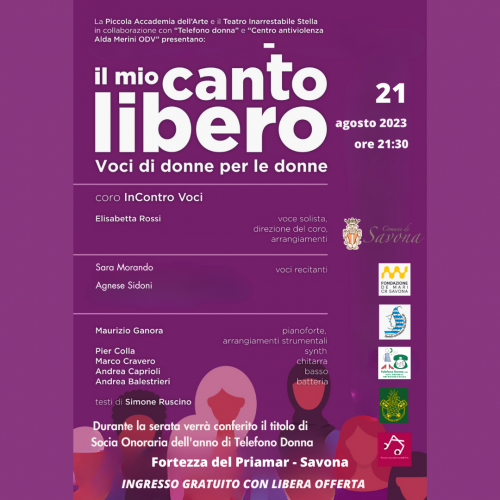 IL MIO CANTO LIBERO 21/08/2023 Fortezza del Priamar Savona